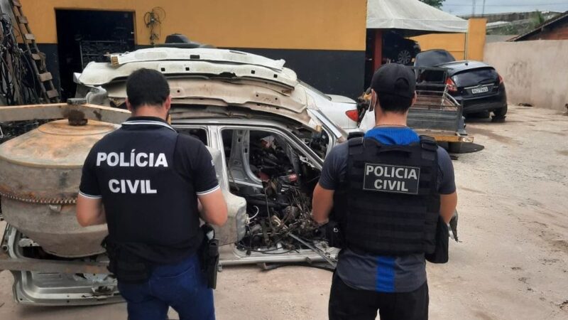 Operação combate adulteração e desmanche de veículos em São Luís  Dois indivíduos foram conduzidos para a DRFV para adoção das medidas legais.