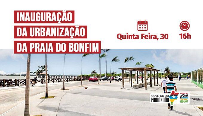 inauguração da urbanização da Praia do Bonfim, na região Itaqui-Bacanga