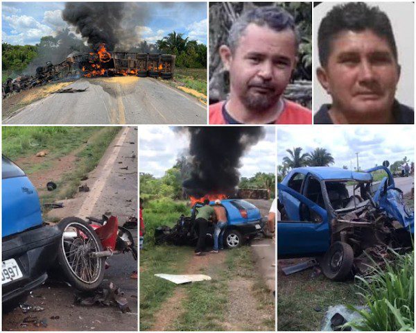 Identificadas as vítimas de grave acidente na BR-135 entre Miranda e Matões do Norte PRF confirmou três vítimas fatais.