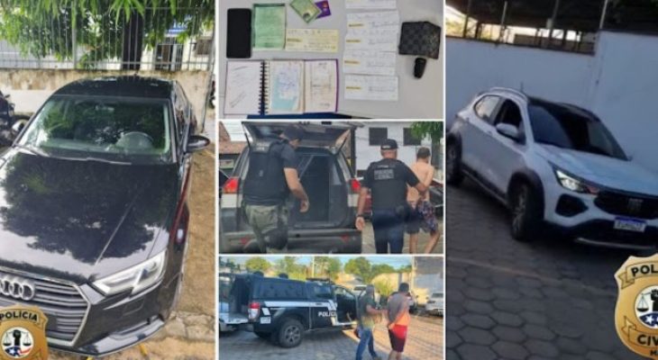 Polícia Operação prende suspeitos por venda de veículos roubados e clonados no MA