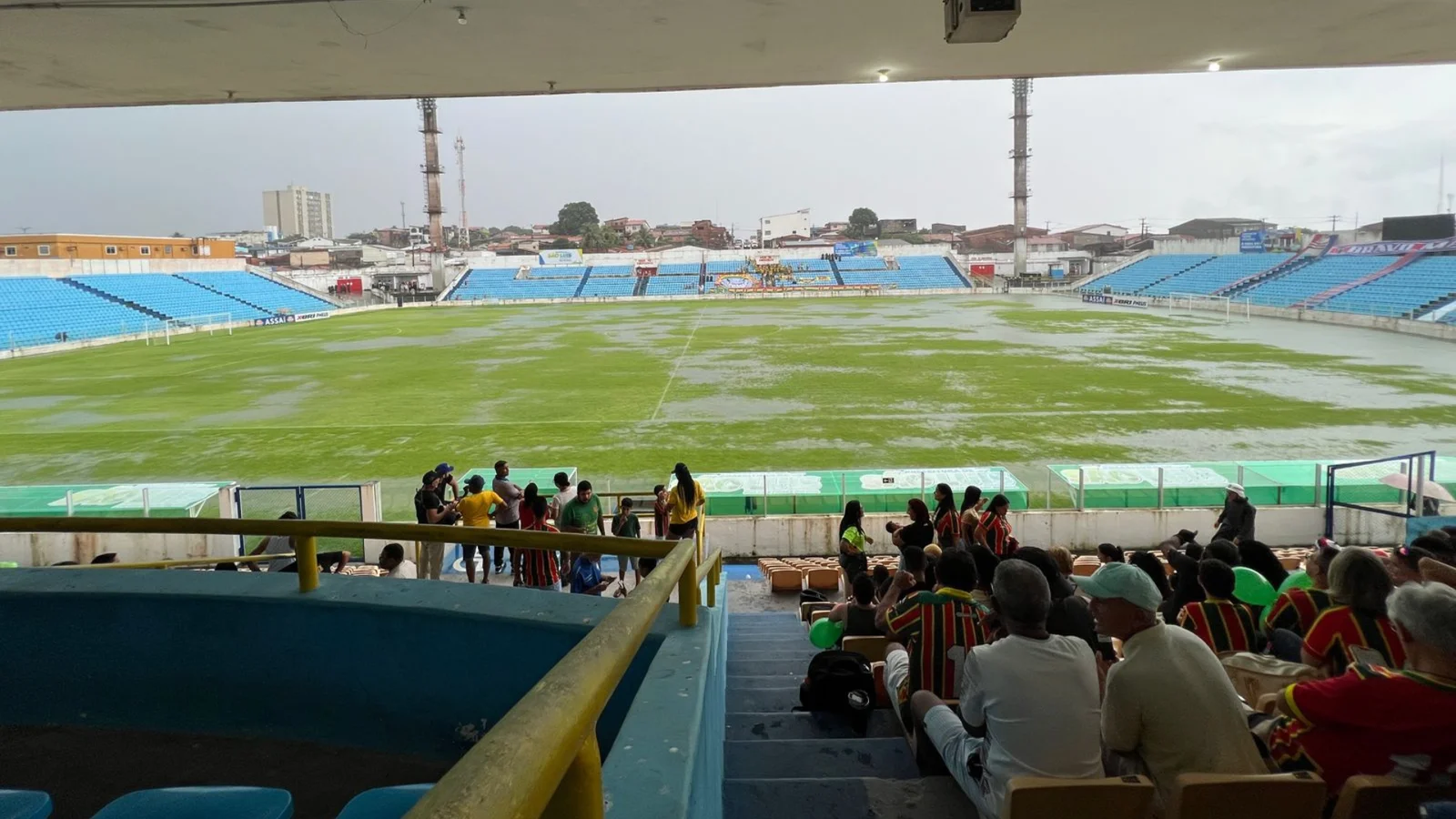 Primeiro jogo da final entre Sampaio e Maranhão é adiado por causa das chuvas