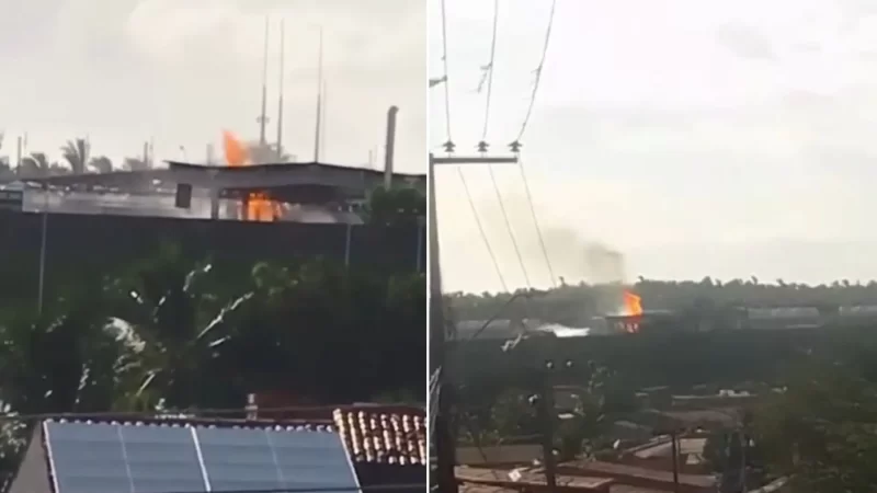 Incêndio atinge distribuidora de gás em São Luís